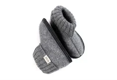 Huttelihut medium grey melange hjemmesko uldfilt